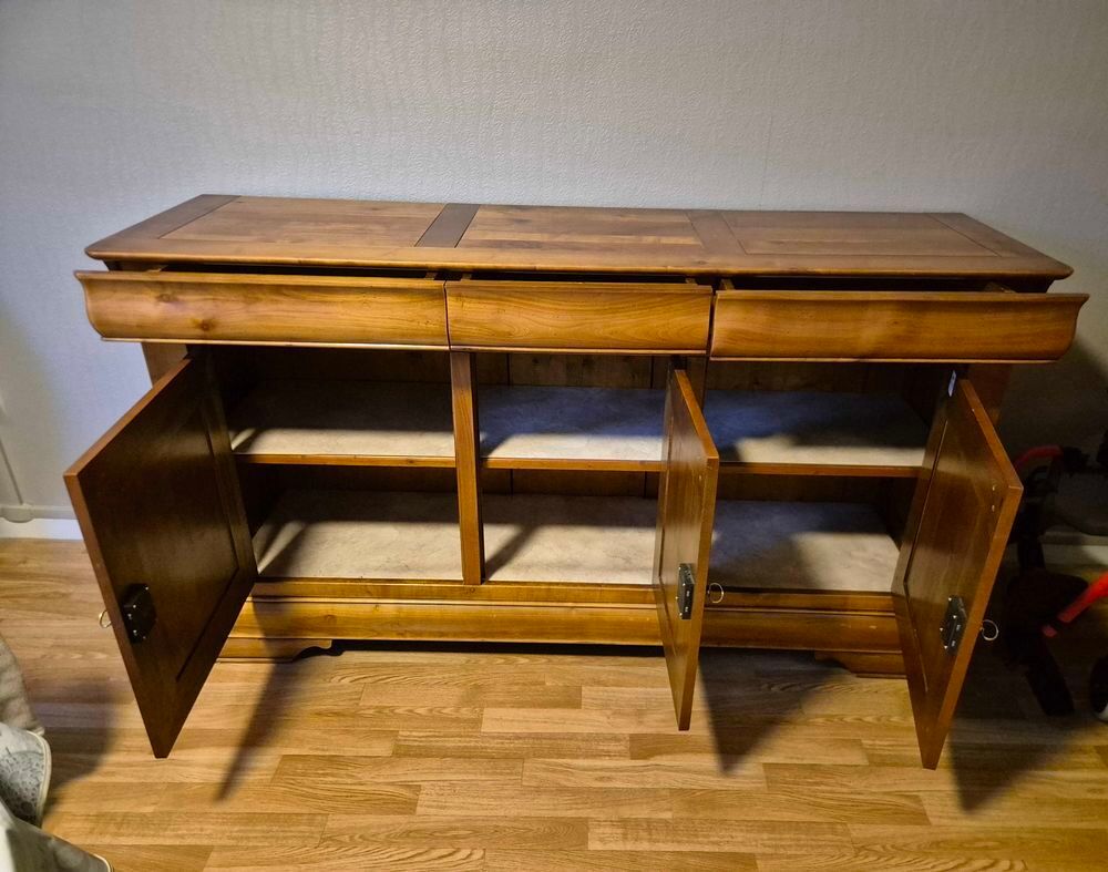 Salle &agrave; manger compl&egrave;te en merisier - Table, meubles et 6 chaises Meubles