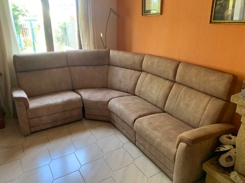 Canap en cuir avec carcasse en htre 1300 Saleilles (66)