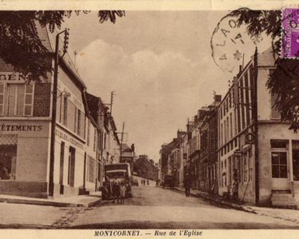 carte postal sur Montcornet. 