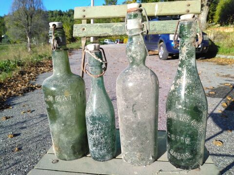 Anciennes bouteilles en verre 45 Digne-les-Bains (04)