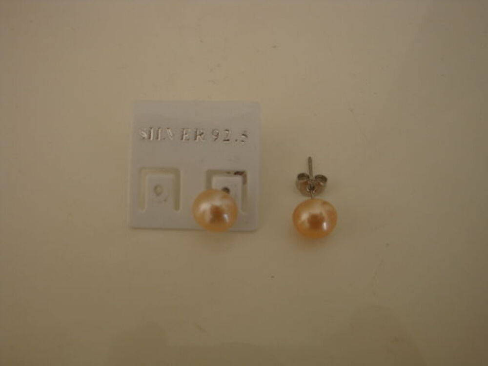 Boucle d'oreilles perles de culture d'eau douce Bijoux et montres