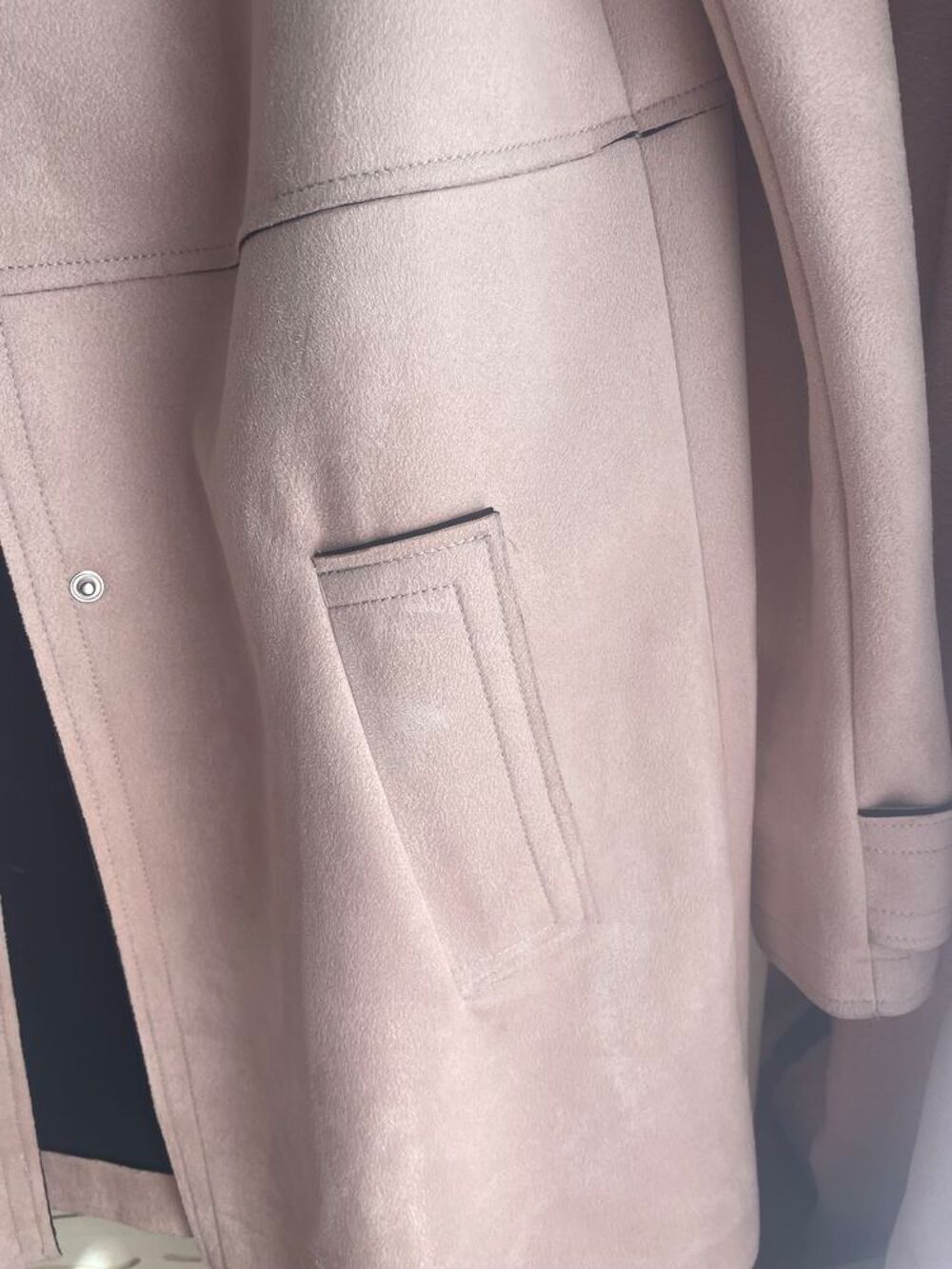 Veste rose clair Zara Basic Vêtements