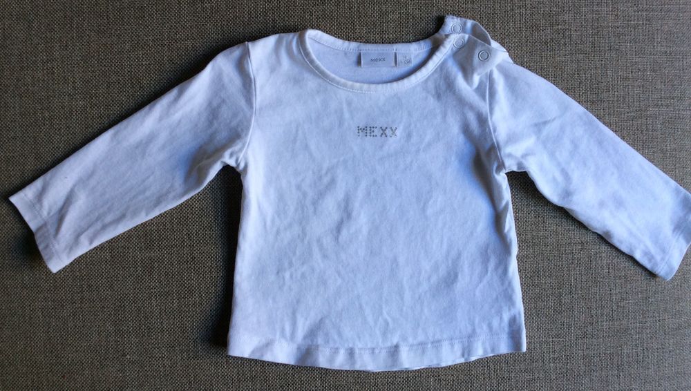 T-shirt blanc Mexx manches longues - taille 74 (9-12 mois) Vêtements enfants