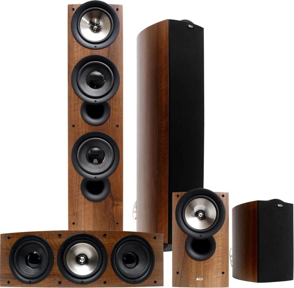 VD Enceintes HI FI 5.1 KEF en noyer Audio et hifi