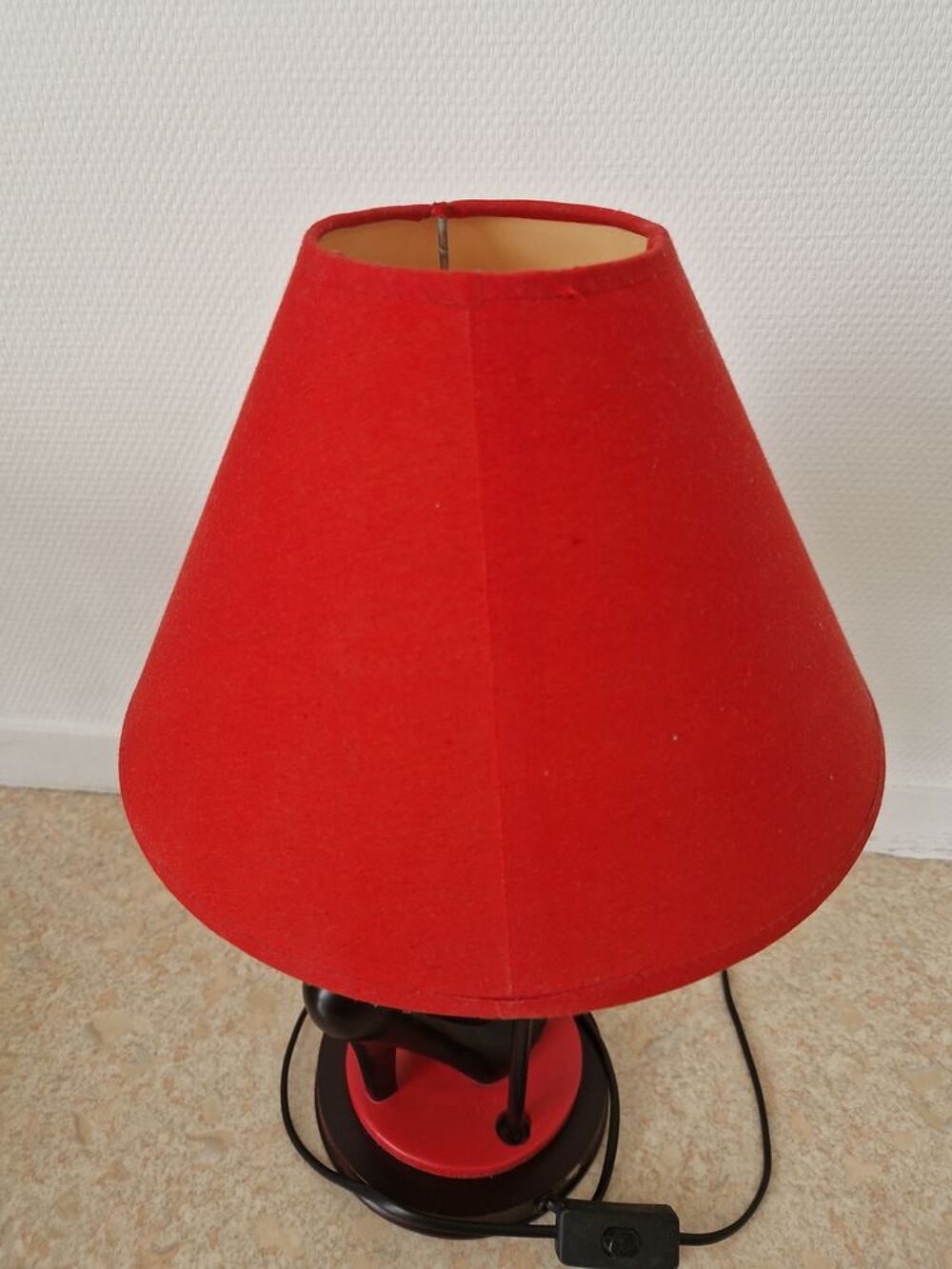 Lampe vintage Betty Boop Maroquinerie