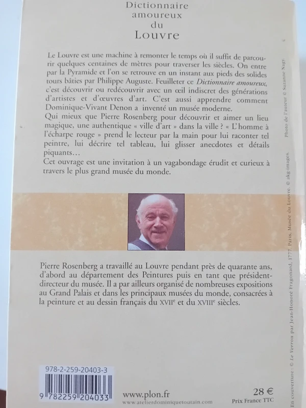 Dictionnaire amoureux du Louvre Livres et BD