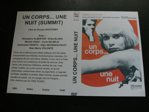   Un corps une nuit    rare film avec Mireille Darc 40 Saint-Mdard-en-Jalles (33)