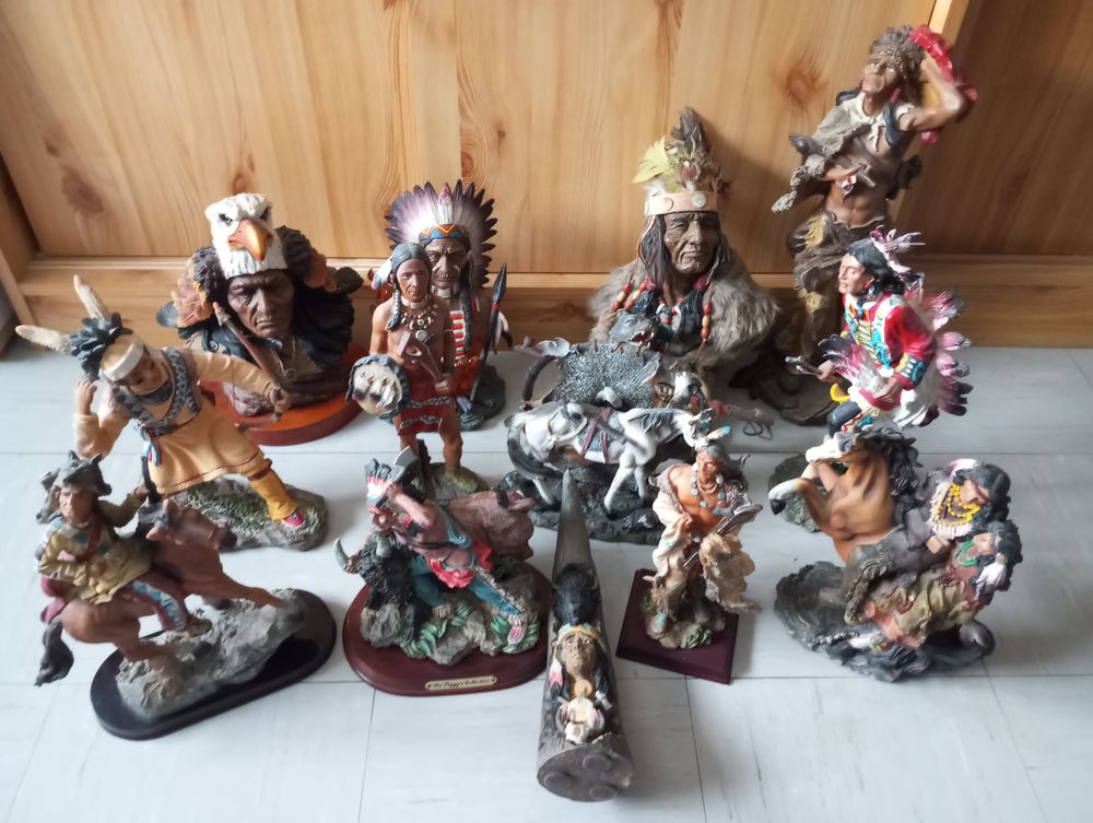 Figurines statuettes indiens am&eacute;rindiens natives far west Décoration