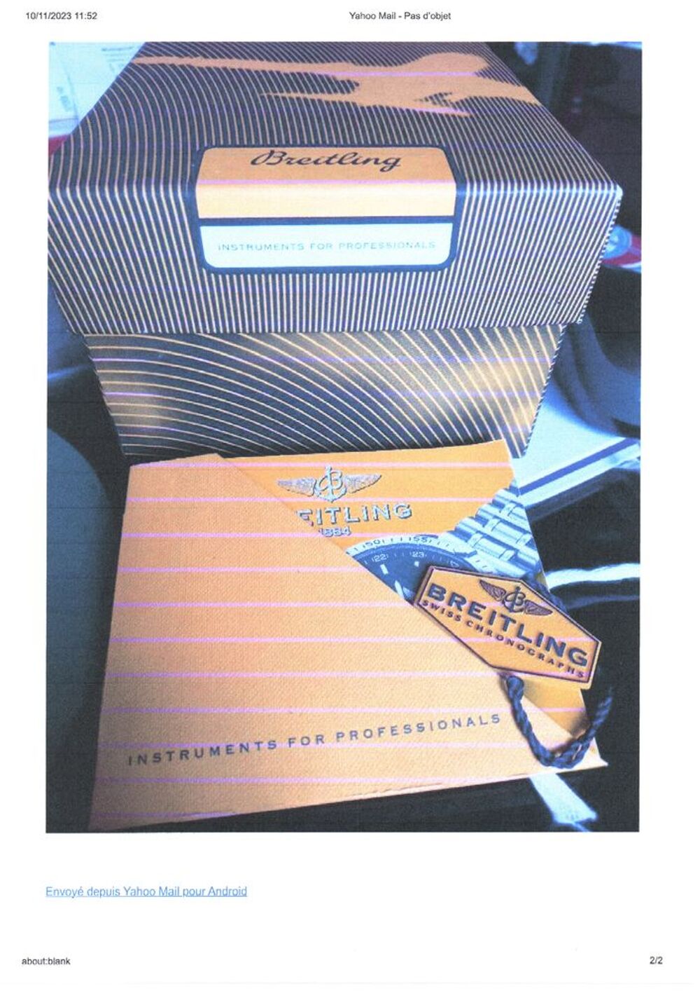 BREITLING AEROSPACE
Bijoux et montres