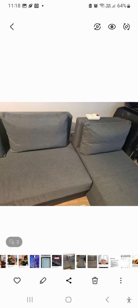 Canape lit  neuf 2 personnes  et 1 person separe  370 Paris 14 (75)