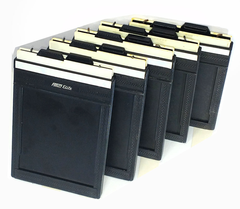 Lot de 5 Chassis photographique 4 x 5 Fidelity Elite Photos/Video/TV