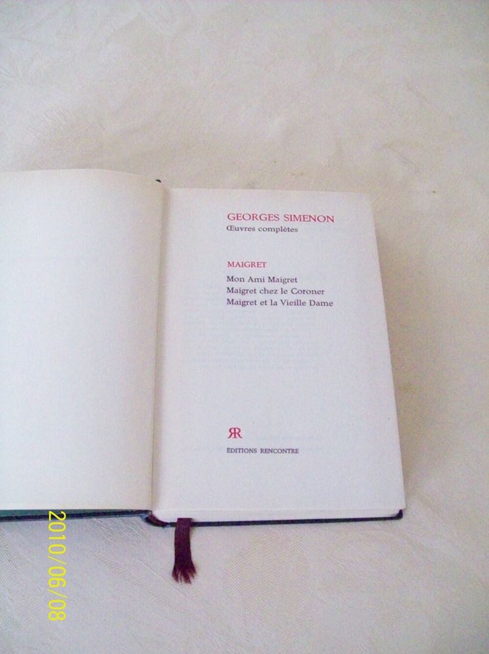Collection de Livres - G. Simenon - MAIGRET Livres et BD