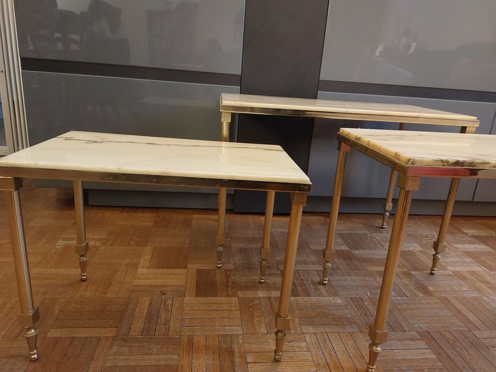 Tables gigognes en marbre Meubles