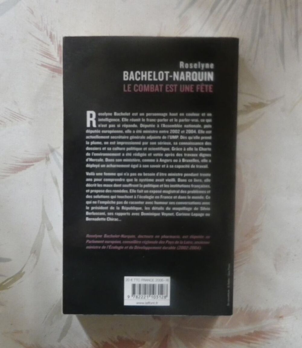 LE COMBAT EST UNE FETE par Roselyne BACHELOT-NARQUIN Livres et BD