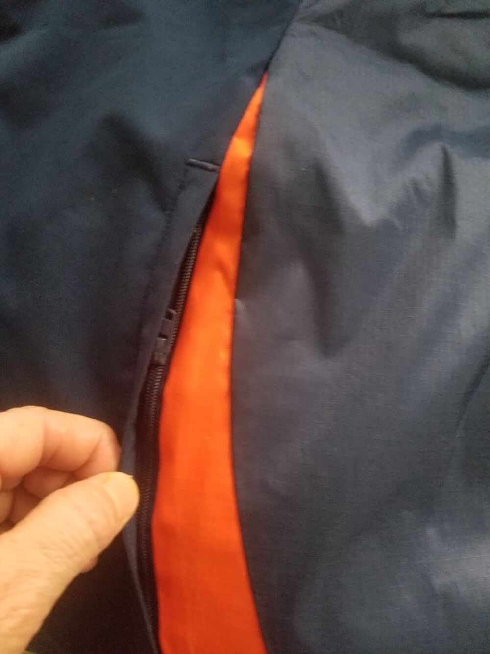 Coupe vent &agrave; capuche Adidas Marine/orange 04/24 Sports