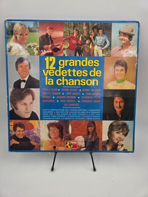 Vinyle 33 tours 12 Grandes Vedettes de la Chanson 3 Vulbens (74)
