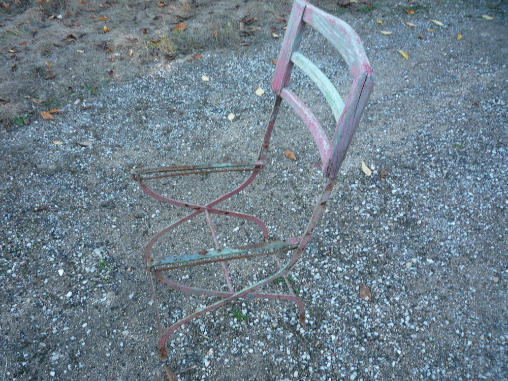Structure de fauteuil/chaise ancien /jardin/fer forg&eacute; (R) Meubles