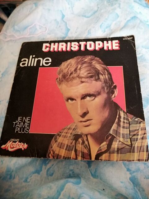 Vinyle 45 tours de Christophe 1965  Aline   10 Saint-Yzan-de-Soudiac (33)