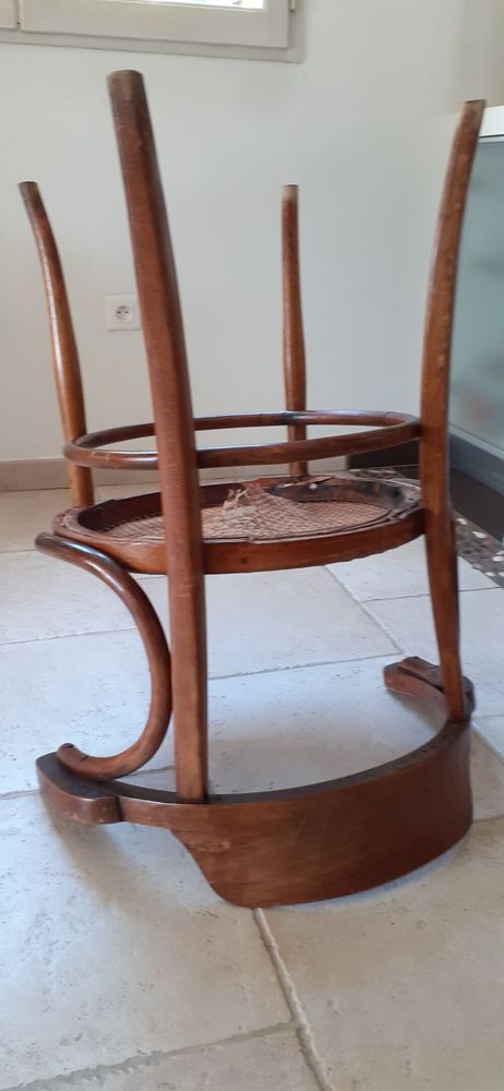 Fauteuil bistrot bois courb&eacute;, Meubles