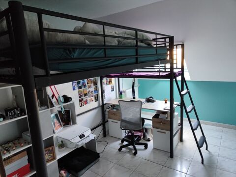 Mezzanine deux places en métal avec plateforme 160 Brie-Comte-Robert (77)