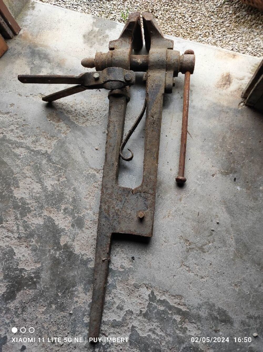 Etau sur pied Bricolage
