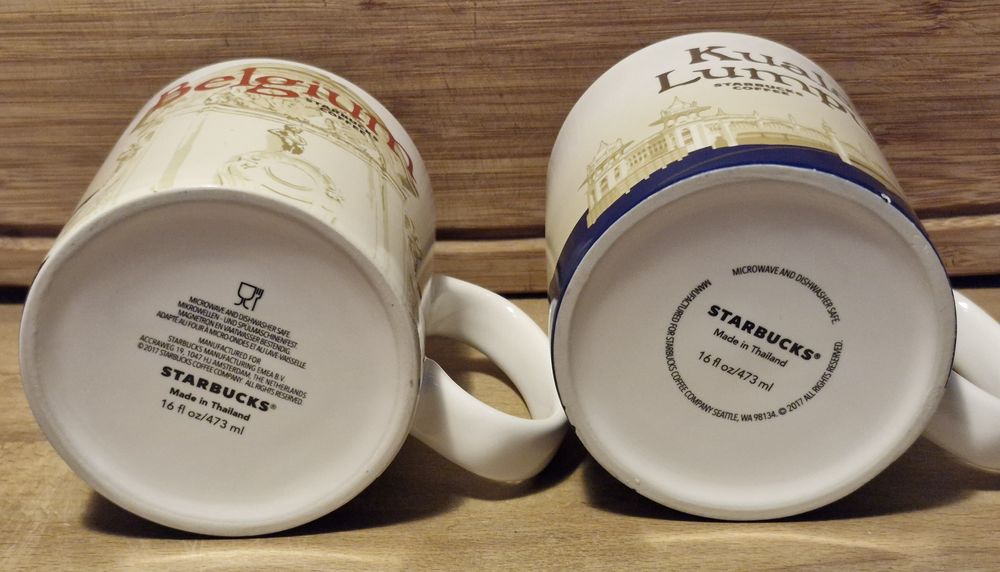 STARBUCKS deux mugs city 2017 Décoration