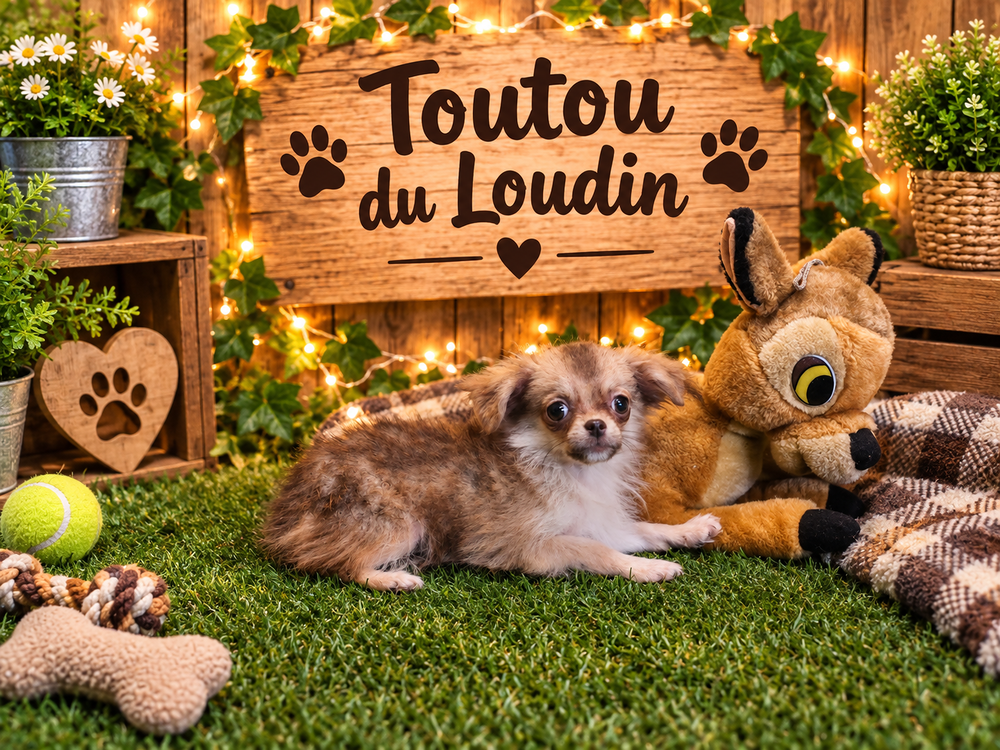   Chiot Chihuahua poils longs femelle miniature 