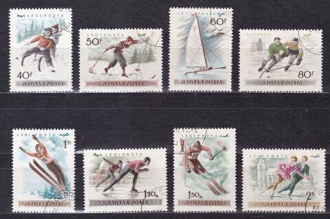 Timbres Europe HONGRIE 1955 YT PA181  188 1 Lyon 5 (69)