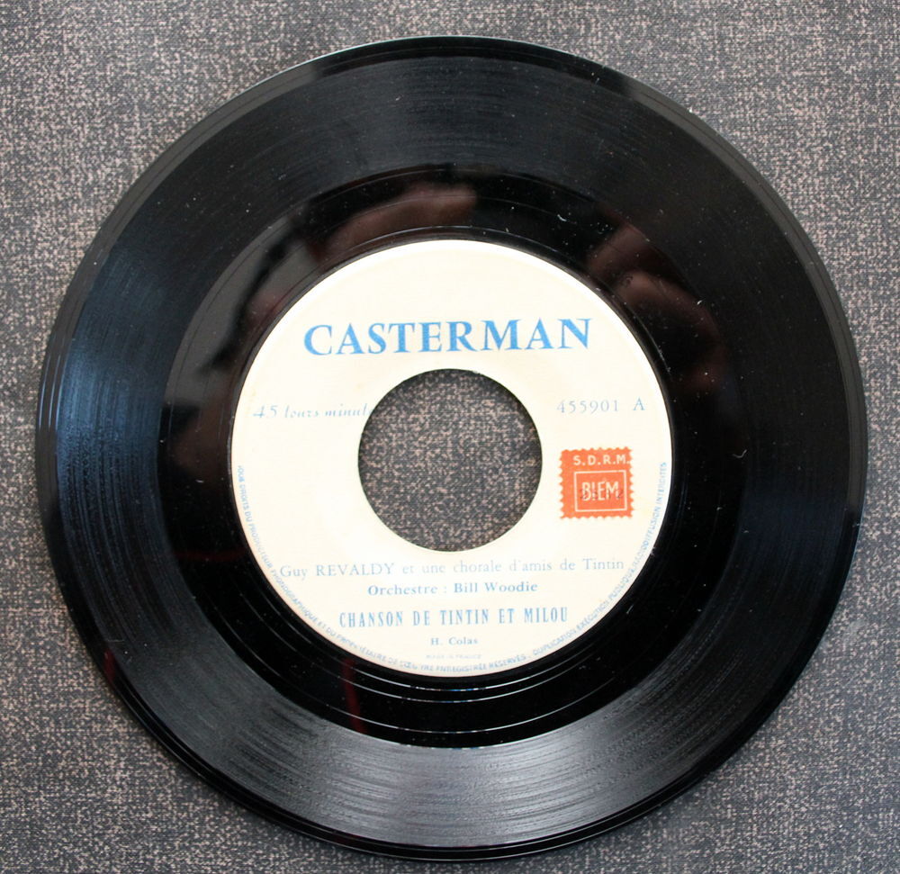 Disque 45 T TINTIN 1956 CD et vinyles