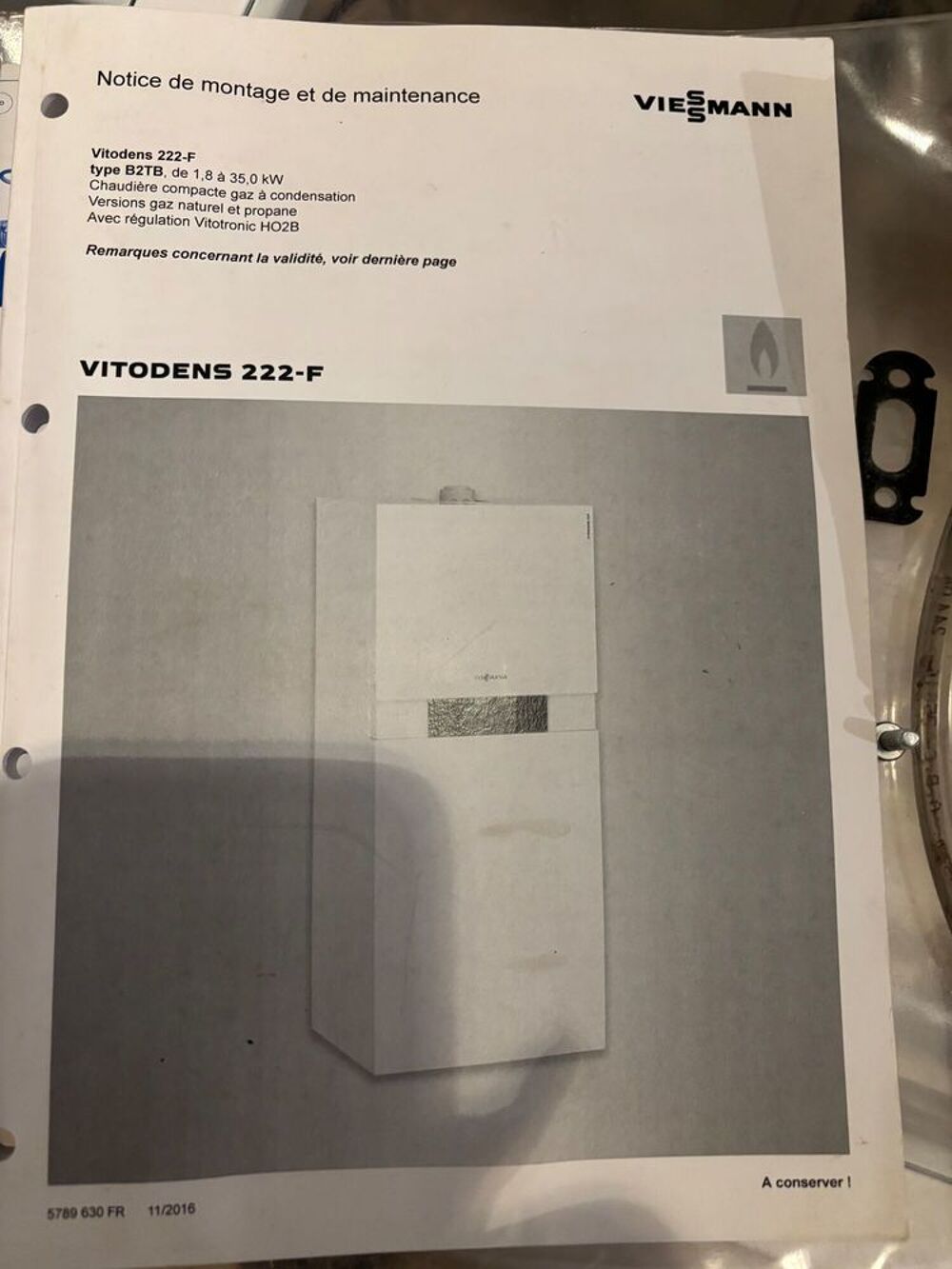 Chaudi&egrave;re Viessman de type vitodens 222F 35KW Electroménager