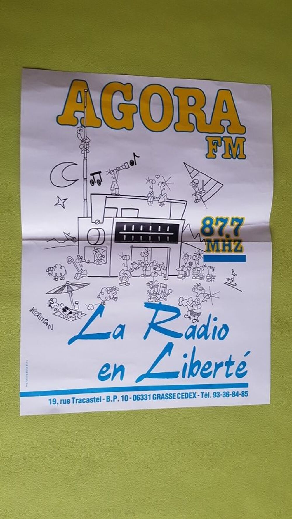 AFFICHE * RADIO AGORA FM * 
