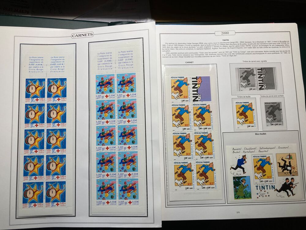 timbres ann&eacute;es compl&egrave;tes 1989/1998 neufs 