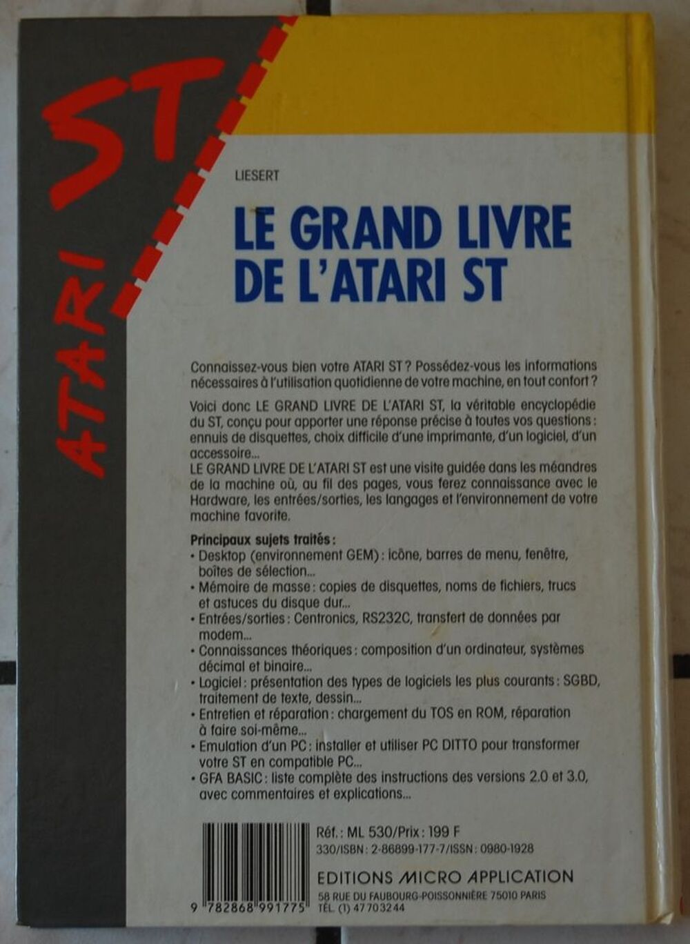 LE GRAND LIVRE DE L'ATARI ST Matériel informatique