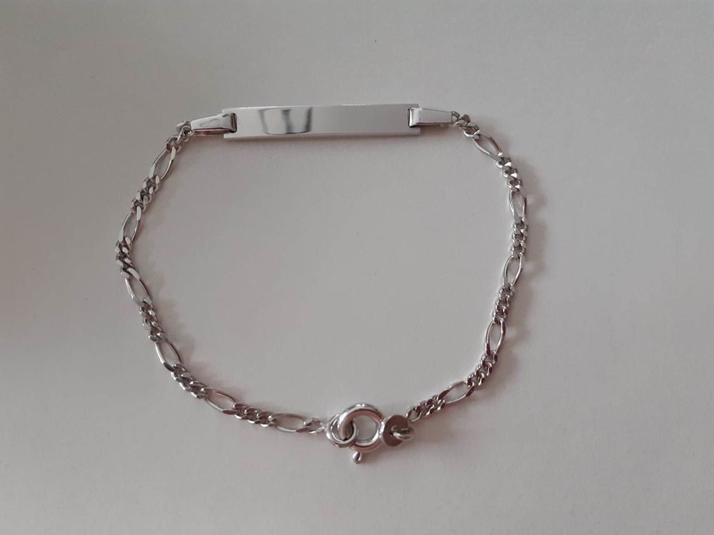 Bracelet gourmette en argent massif 925/1000 - NEUF - jamais Bijoux et montres
