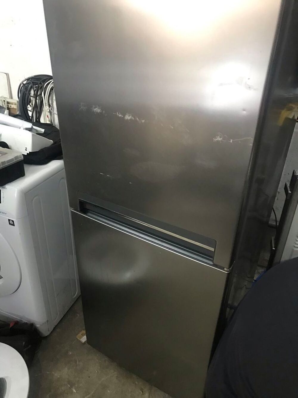 frigo cong&eacute;lateur whirpool 185 60 60 inox excellent &eacute;tat livraison et installation assur&eacute;e Electroménager