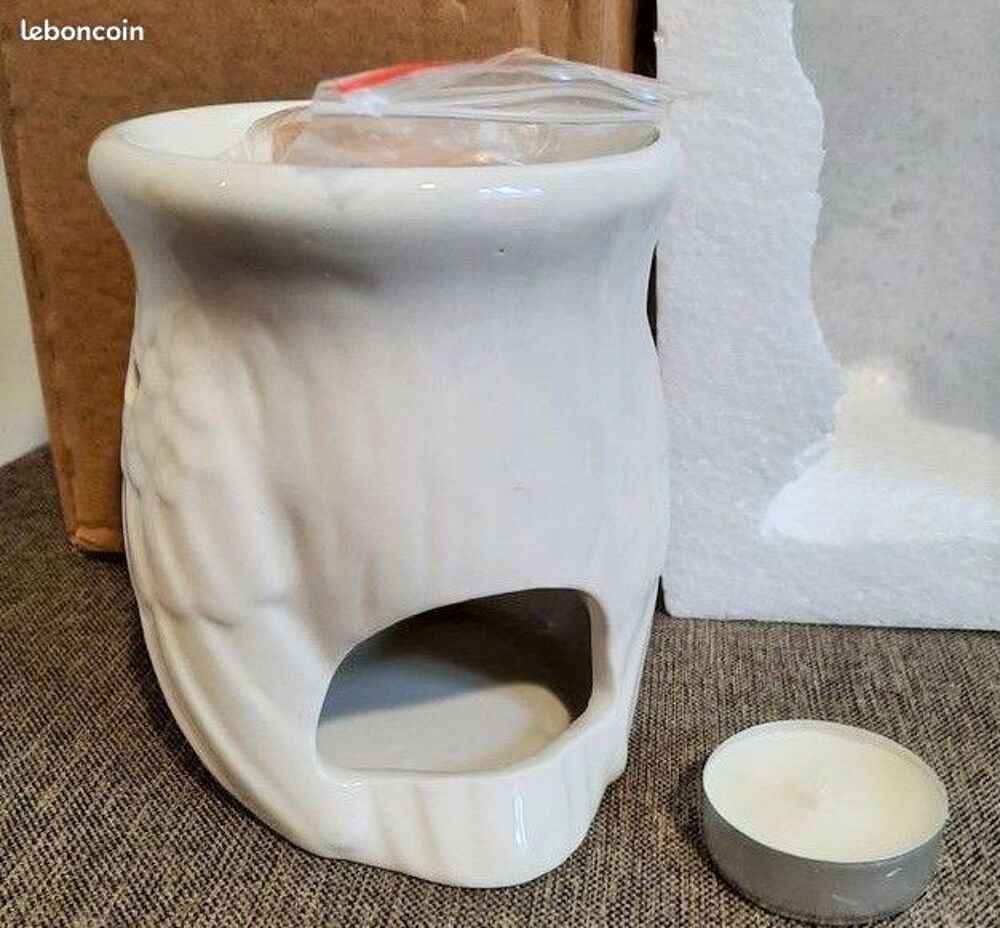 Grand br&ucirc;le parfum chouette blanche ou collection Décoration