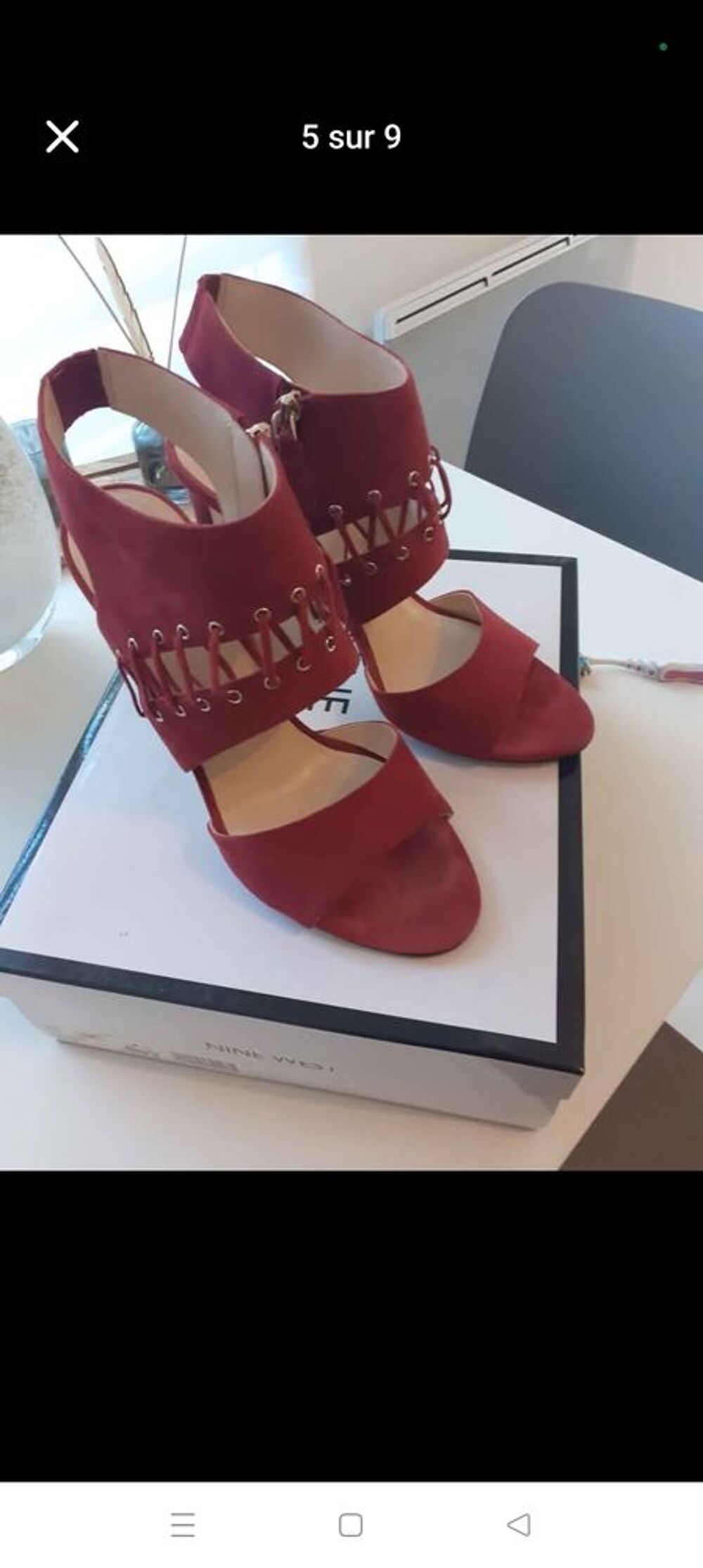 Sandales &agrave; talons nubuck NINE WEST pointure 40 Chaussures