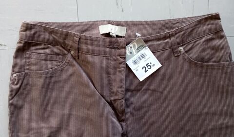 Pantalon marron ray� emma pernelle 10 Toul (54)