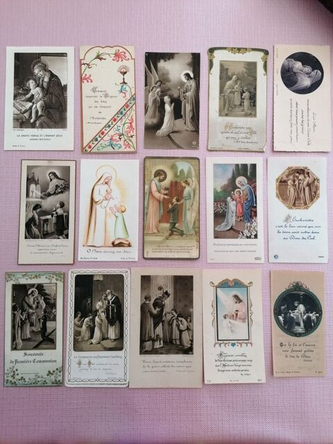 Lot d'images pieuses 25 Cambrai (59)