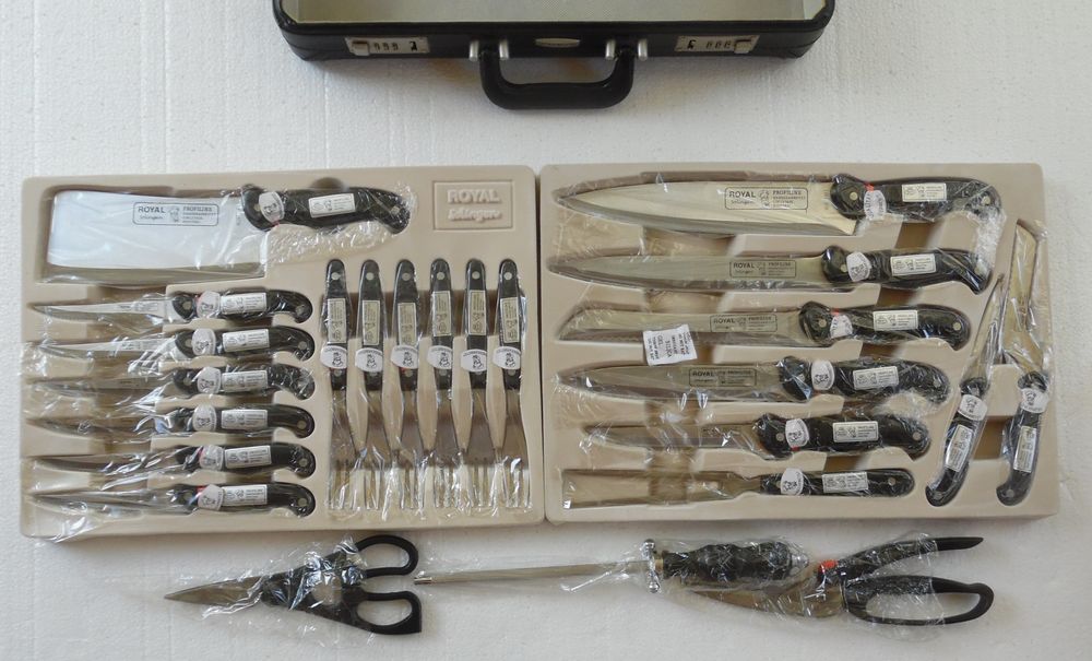 MALETTE ROYAL SOLENGEN 
COUTEAUX 24 PI&Egrave;CES PROFESSIONNELLES Cuisine