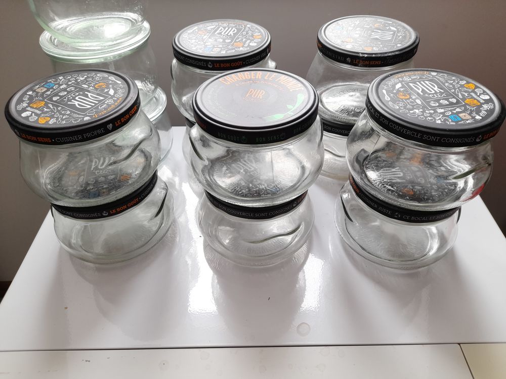 Bocaux en verre et couvercles assortis Cuisine