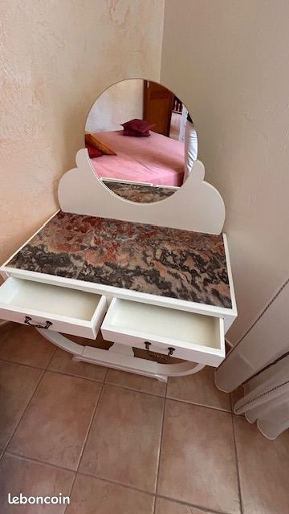 TABLE de TOILETTE avec Marbre Meubles