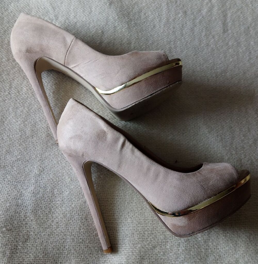 Chaussure ATMOSPHERE Daim Beige Chaussures