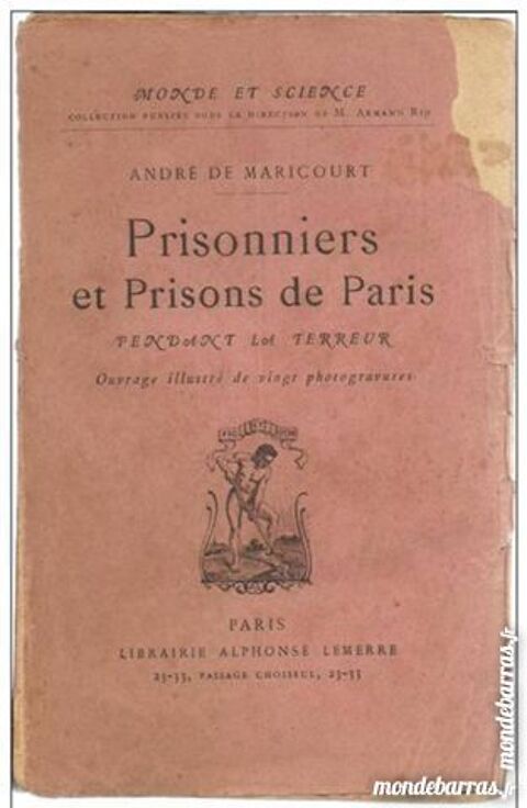 Andr de MARICOURT - Prisonniers et Prisons de Par 5 Montauban (82)