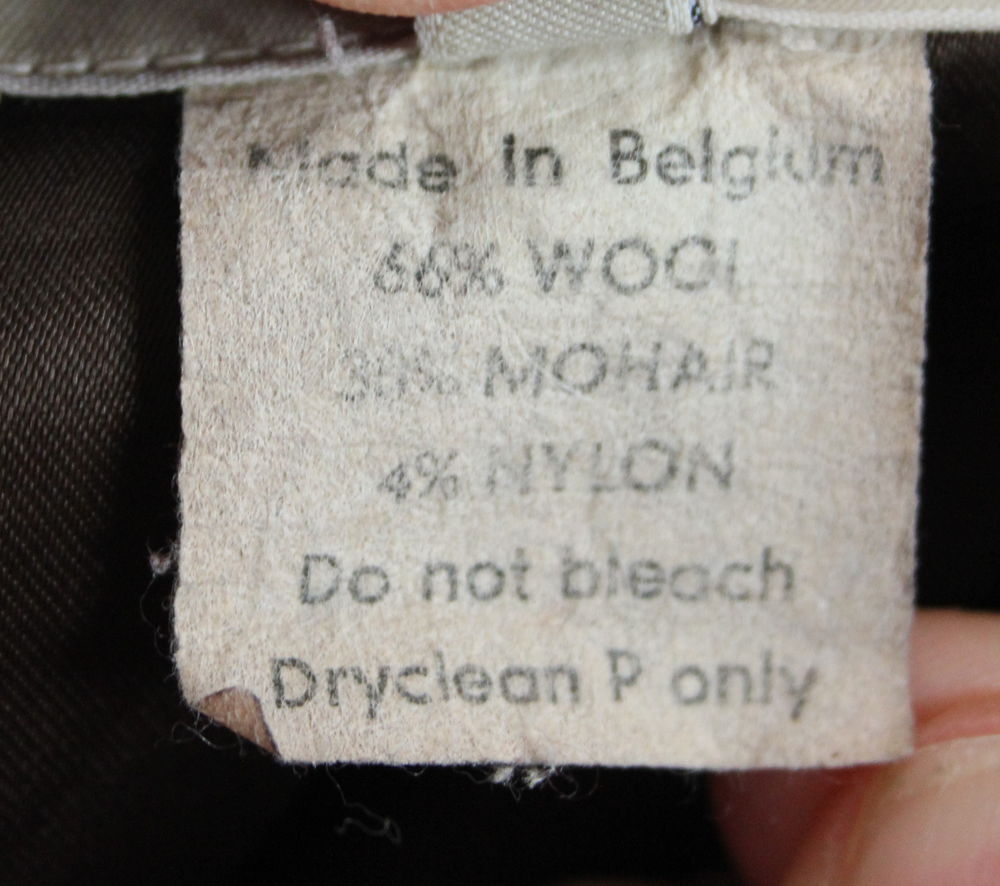 Manteau mohair et laine prune DRIES VAN NOTEN T.S. Vêtements