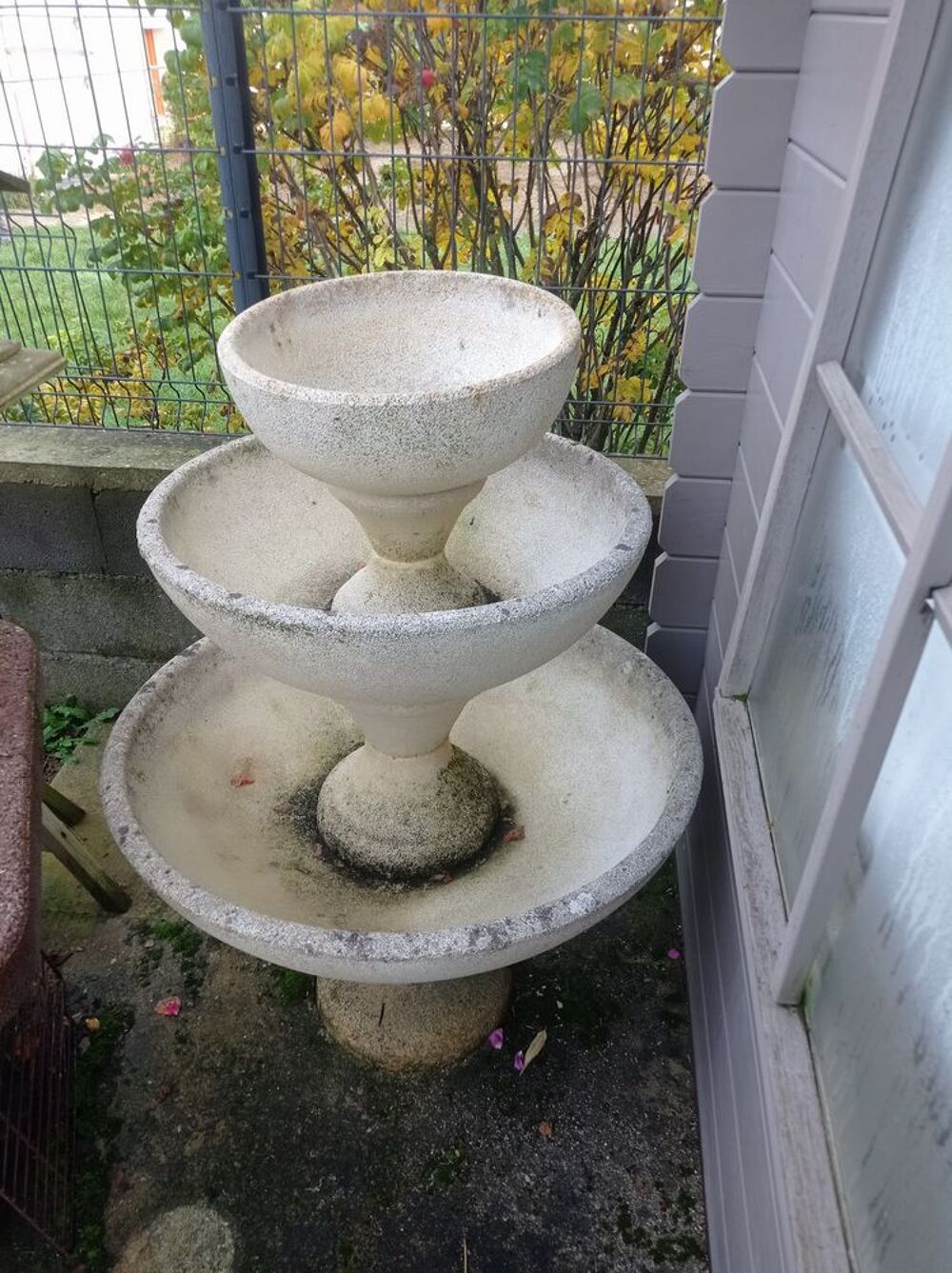 Vasque de jardin sur 3 niveaux Jardin