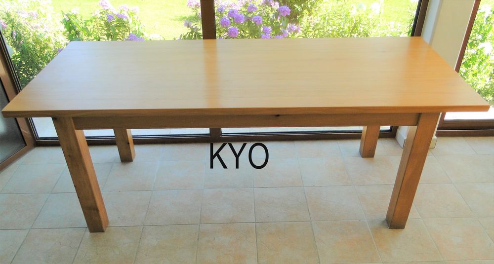 Table rectangulaire bois, 84x200 cm - Tr&egrave;s bon &eacute;tat Meubles