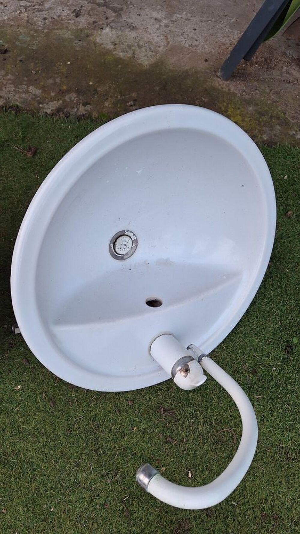 Vasques rondes lavabo 40 cm avec robinetterie Bricolage