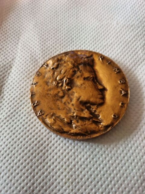 mdaille de bronze rimbaud 50 Paris 13 (75)