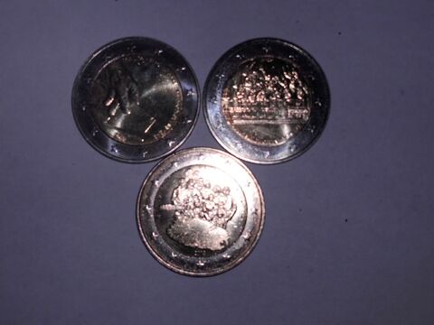 Lot de 3 pi�ces de 2 euro comm�moratives Malte 2011 2012 20 Cr�hange (57)